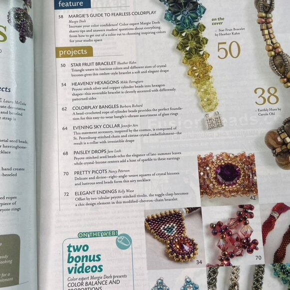 Beadwork Magazine Jewelry Crafting Book u  Aug Sep 2010  Vol 13  No 5 - Picture 5 of 8